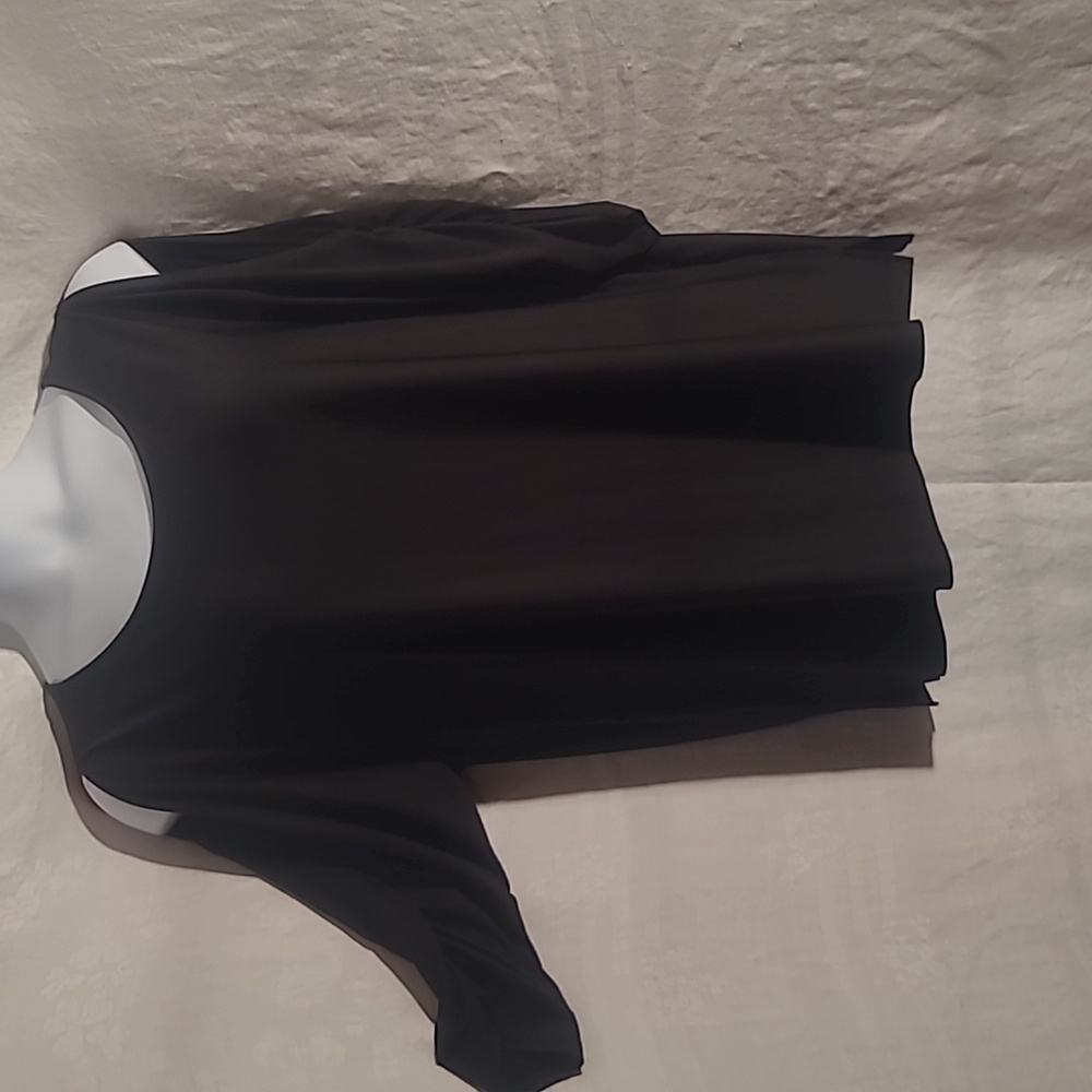 Kate & Mallory Elegant Black Cold Shoulder Blouse